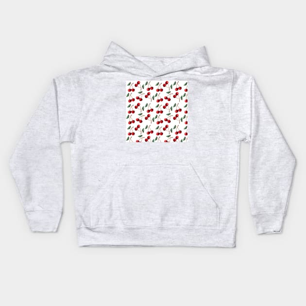 Cherry Red Kids Hoodie by KathrinLegg